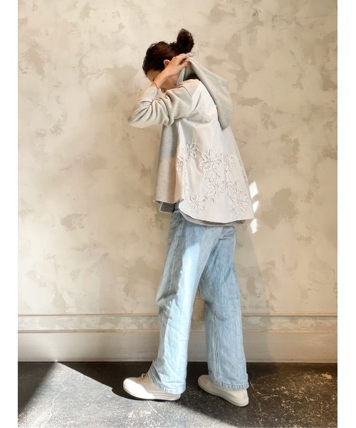 BEARDSLEY(ビアズリー)の「圧縮ニット(ニット/セーター・レディース・ブラック/グレー・FREE)」の17枚目の写真