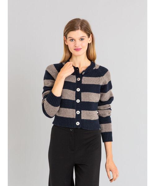 agnes b.（アニエスベー）の「LM12 CARDIGAN アルパカヤク混紡