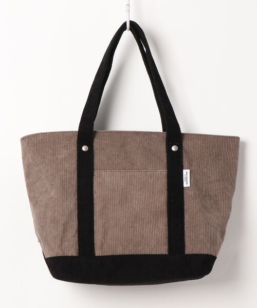 Samansa Mos2 blue（サマンサモスモスブルー）の「コーデュロイトートバッグ（トートバッグ・レディース・ベージュ/モカ/キナリ・ﾌﾘ-）」の3枚目の写真