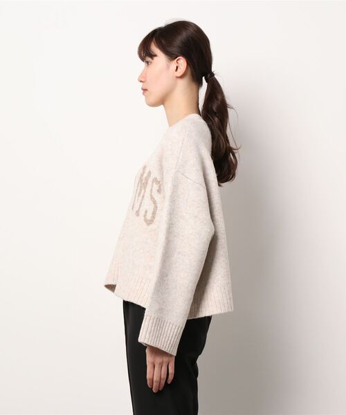 Lugnoncure（ルノンキュール）の「ショート丈ロゴニット（ニット/セーター・レディース・オフホワイト/ブルー/ベージュ・ﾌﾘ-）」の5枚目の写真