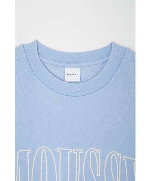 MOUSSY（マウジー）の「OUTLINED MOUSSY プルオーバー（スウェット・レディース・ホワイト/ブルー/バーガンディー/ライトブラック・FREE）」の13枚目の写真