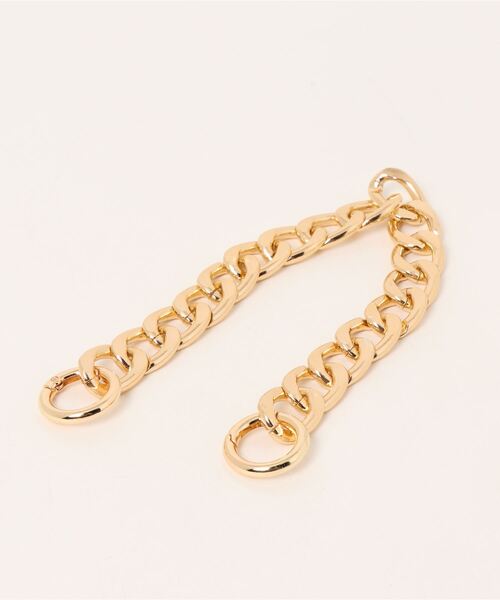 N.（N. Natural Beauty Basic）（エヌエヌナチュラルビューティーベーシック）の「チェーン付ミニショルダーバッグ（トートバッグ・レディース・ホワイト/イエロー・ﾌﾘ-）」の5枚目の写真