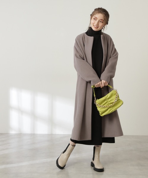 N.（N. Natural Beauty Basic）（エヌエヌナチュラルビューティーベーシック）の「チェーン付ミニショルダーバッグ（トートバッグ・レディース・ホワイト/イエロー・ﾌﾘ-）」の11枚目の写真