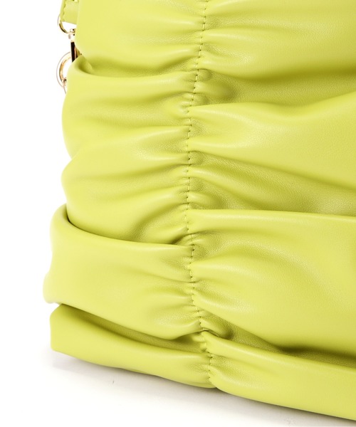 N.（N. Natural Beauty Basic）（エヌエヌナチュラルビューティーベーシック）の「チェーン付ミニショルダーバッグ（トートバッグ・レディース・ホワイト/イエロー・ﾌﾘ-）」の18枚目の写真