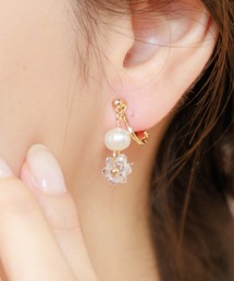 flower | プチマーガレットイヤリング(イヤリング)