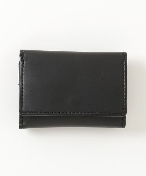牛革 レザー コンパクト ミニ ウォレット ブランド オリジナル 三