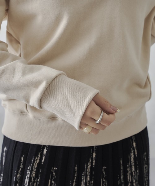 mona Belinda（モナベリンダ）の「襟付きブザムスエット（Tシャツ/カットソー・レディース・チャコールグレー/ブラウン/アイボリー・FREE）」の12枚目の写真