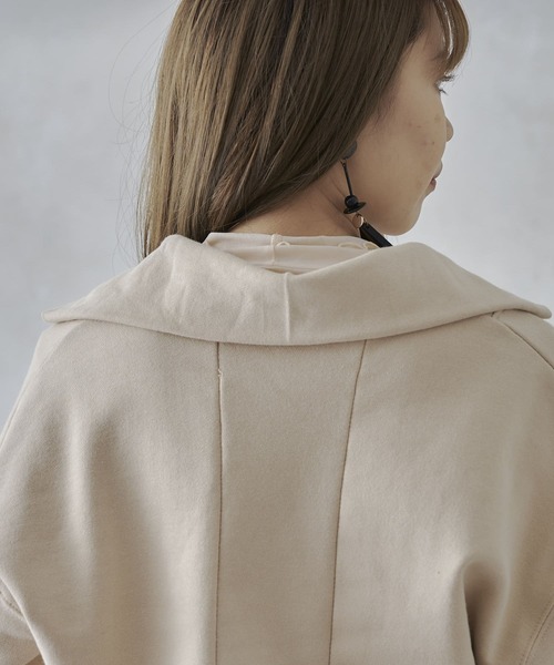 mona Belinda（モナベリンダ）の「襟付きブザムスエット（Tシャツ/カットソー・レディース・チャコールグレー/ブラウン/アイボリー・FREE）」の14枚目の写真