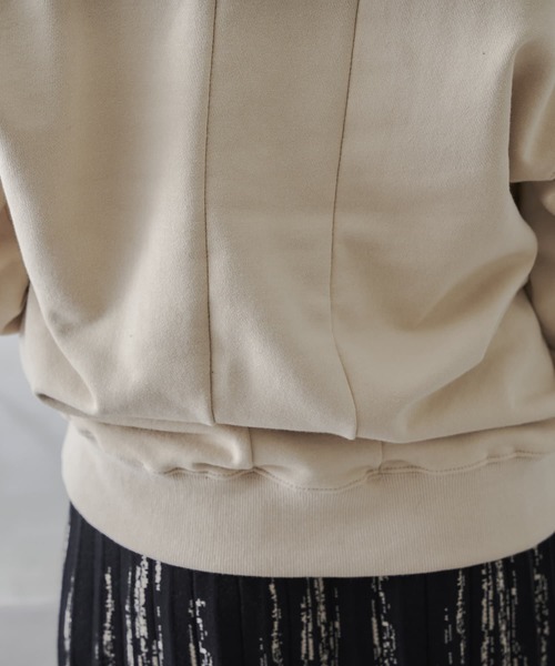 mona Belinda（モナベリンダ）の「襟付きブザムスエット（Tシャツ/カットソー・レディース・チャコールグレー/ブラウン/アイボリー・FREE）」の15枚目の写真