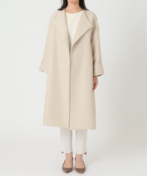 Noble（ノーブル）の「トリプルクロスガウンコート◇（ノーカラー