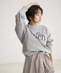 AMERICANA | 【Americana for SALON】2WAYロゴスウェットスナップカーディガン(スウェット)