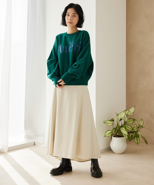 美品 2022AW アメリカーナ カーディガン スウェット ロゴ 緑 グリーン 美品 2022AW アメリカーナ カーディガン スウェット ロゴ 緑