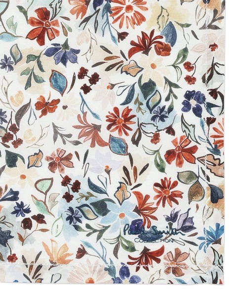 Paul Smith COLLECTION(ポールスミスコレクション)の「フラワープリント ハンカチ / 214661 KHANK(ハンカチ/ハンドタオル・メンズ・ベージュ系その他・FREE)」の1枚目の写真