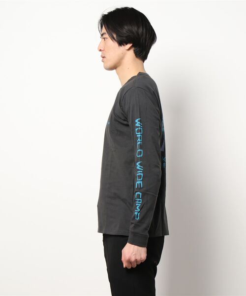 KRIFF MAYER（クリフメイヤー）の「抗菌ロゴロンTEE(テント)（Tシャツ/カットソー・メンズ・チャコール/ブルーグリーン/オフホワイト/ベージュ・LARGE/X-LARGE/SMALL/MEDIUM）」の5枚目の写真