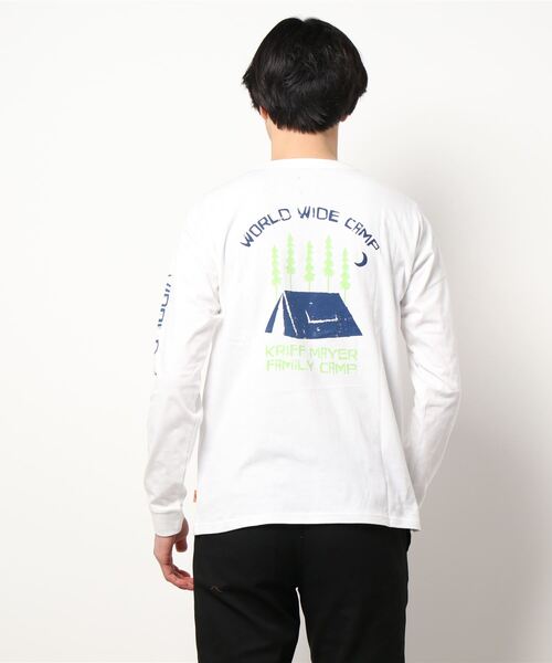 KRIFF MAYER（クリフメイヤー）の「抗菌ロゴロンTEE(テント)（Tシャツ/カットソー・メンズ・チャコール/ブルーグリーン/オフホワイト/ベージュ・LARGE/X-LARGE/SMALL/MEDIUM）」の2枚目の写真