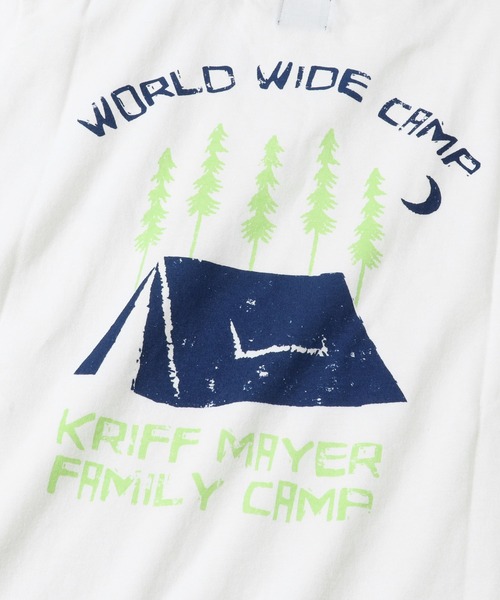 KRIFF MAYER（クリフメイヤー）の「抗菌ロゴロンTEE(テント)（Tシャツ/カットソー・メンズ・チャコール/ブルーグリーン/オフホワイト/ベージュ・LARGE/X-LARGE/SMALL/MEDIUM）」の20枚目の写真