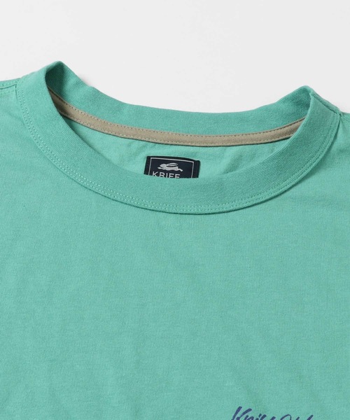 KRIFF MAYER（クリフメイヤー）の「抗菌ロゴロンTEE(テント)（Tシャツ/カットソー・メンズ・チャコール/ブルーグリーン/オフホワイト/ベージュ・LARGE/X-LARGE/SMALL/MEDIUM）」の15枚目の写真