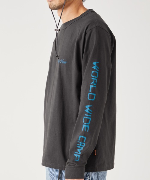 KRIFF MAYER（クリフメイヤー）の「抗菌ロゴロンTEE(テント)（Tシャツ/カットソー・メンズ・チャコール/ブルーグリーン/オフホワイト/ベージュ・LARGE/X-LARGE/SMALL/MEDIUM）」の13枚目の写真