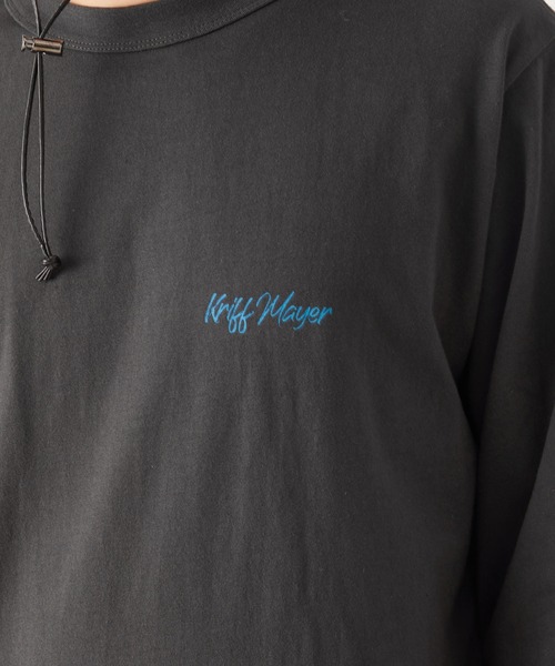 KRIFF MAYER（クリフメイヤー）の「抗菌ロゴロンTEE(テント)（Tシャツ/カットソー・メンズ・チャコール/ブルーグリーン/オフホワイト/ベージュ・LARGE/X-LARGE/SMALL/MEDIUM）」の12枚目の写真