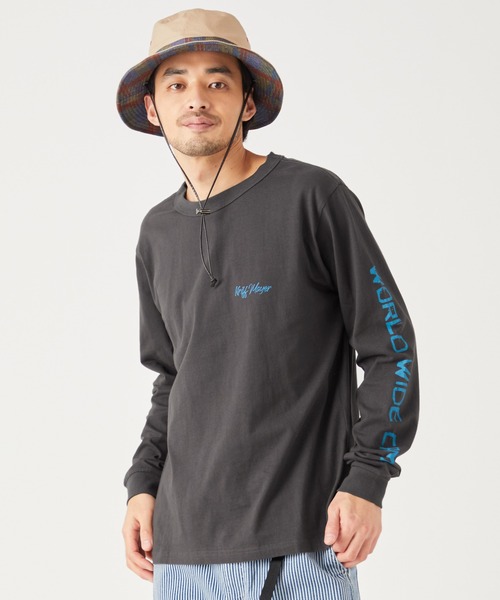 KRIFF MAYER（クリフメイヤー）の「抗菌ロゴロンTEE(テント)（Tシャツ/カットソー・メンズ・チャコール/ブルーグリーン/オフホワイト/ベージュ・LARGE/X-LARGE/SMALL/MEDIUM）」の11枚目の写真