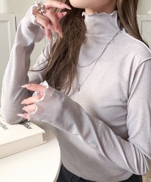 classicalelf | ちょこっと甘魅せ。2wayメロウシアー素材トップス(Tシャツ/カットソー)