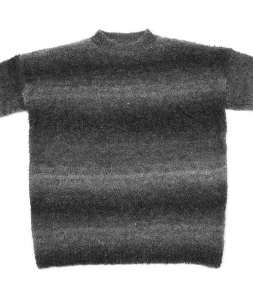 Figments（フィグメンツ）の「グラデーションニット（ニット/セーター・レディース・ブラック/パープル・FREE）」の6枚目の写真