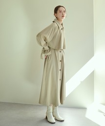 natural couture | 【WEB限定サイズ有り・2ピースセットアイテム】マルチWAYステンカラーコート(ステンカラーコート)