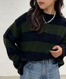 apres jour mignon | 太ボーダーニット【ZOZOTOWN限定アイテム】(ニット/セーター)