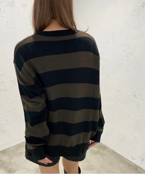 最終お値引き　美品　LE PHIL ボーダーニット 最終お値引き 美品 LE PHIL ボーダーニット ボーダーコットンニット