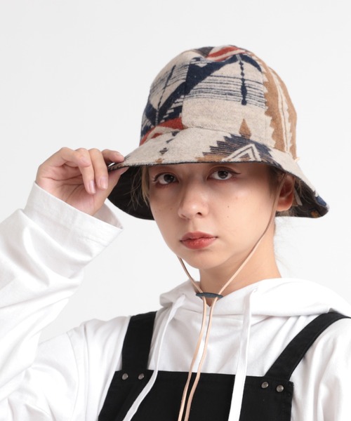RNA（アールエヌエー）の「E4816 ＵＲＢＡＮ　ＮＡＴＩＶＥＲ　ＨＡＴ（ハット・レディース・ベージュ/ブラック・FREE）」の10枚目の写真