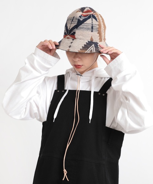 RNA（アールエヌエー）の「E4816 ＵＲＢＡＮ　ＮＡＴＩＶＥＲ　ＨＡＴ（ハット・レディース・ベージュ/ブラック・FREE）」の7枚目の写真