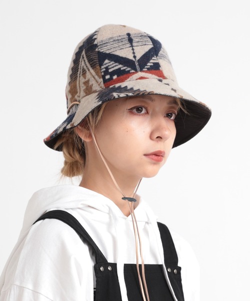 RNA（アールエヌエー）の「E4816 ＵＲＢＡＮ　ＮＡＴＩＶＥＲ　ＨＡＴ（ハット・レディース・ベージュ/ブラック・FREE）」の9枚目の写真