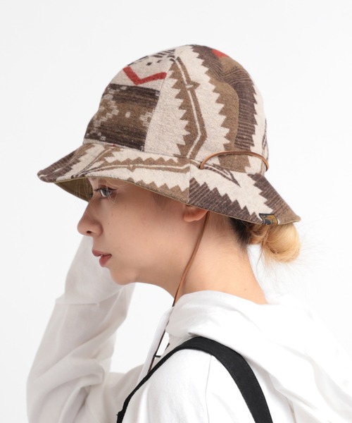 RNA（アールエヌエー）の「E4816 ＵＲＢＡＮ　ＮＡＴＩＶＥＲ　ＨＡＴ（ハット・レディース・ベージュ/ブラック・FREE）」の6枚目の写真