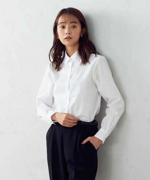 COMME CA ISM（コムサイズム）の「ベーシックシャツ（シャツ/ブラウス・レディース・ホワイト・SMALL/MEDIUM/LARGE/X-LARGE）」の7枚目の写真