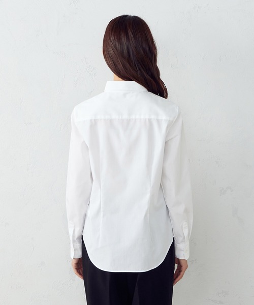 COMME CA ISM（コムサイズム）の「ベーシックシャツ（シャツ/ブラウス・レディース・ホワイト・SMALL/MEDIUM/LARGE/X-LARGE）」の9枚目の写真