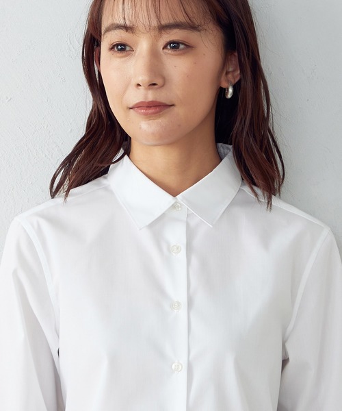COMME CA ISM（コムサイズム）の「ベーシックシャツ（シャツ/ブラウス・レディース・ホワイト・SMALL/MEDIUM/LARGE/X-LARGE）」の3枚目の写真