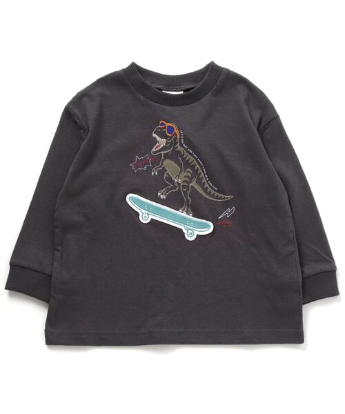 BREEZE（ブリーズ）の「/4色4柄モチーフTシャツ（Tシャツ/カットソー・キッズ・チャコール/ベージュ/アイボリー/イエロー・120/110/90/130/140/80/100）」の3枚目の写真