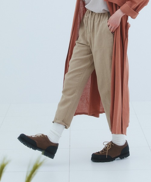 EDIT Gris(エディットグリ)の「コットンリネンシェフパンツ(その他パンツ・レディース・ブラック/ベージュ/アイボリー・FREE)」の3枚目の写真