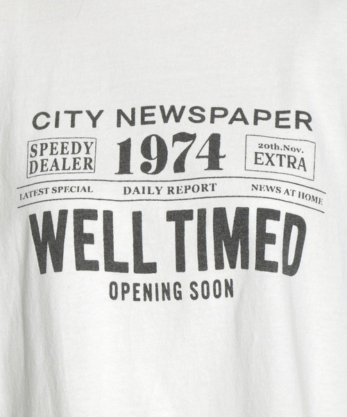 niko and...（ニコアンド）の「GOOD MORNINGロゴロンT（Tシャツ/カットソー・レディース・チャコール/ブルー/ホワイト/クリーム・LARGE/MEDIUM）」の15枚目の写真