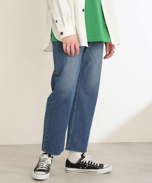 SENSE OF PLACE by URBAN RESEARCH(センスオブプレイスバイアーバンリサーチ)の「ヴィンテージデニムストレートパンツ(デニムパンツ・メンズ・ライトインディゴブルー/インディゴブルー・LARGE/MEDIUM)」の17枚目の写真