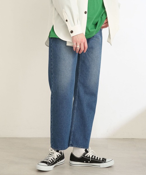 SENSE OF PLACE by URBAN RESEARCH(センスオブプレイスバイアーバンリサーチ)の「ヴィンテージデニムストレートパンツ(デニムパンツ・メンズ・ライトインディゴブルー/インディゴブルー・LARGE/MEDIUM)」の18枚目の写真