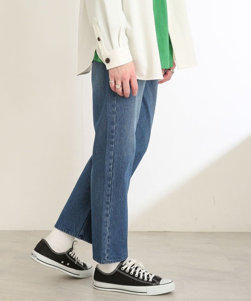 SENSE OF PLACE by URBAN RESEARCH(センスオブプレイスバイアーバンリサーチ)の「ヴィンテージデニムストレートパンツ(デニムパンツ・メンズ・ライトインディゴブルー/インディゴブルー・LARGE/MEDIUM)」の19枚目の写真