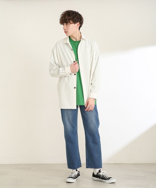 SENSE OF PLACE by URBAN RESEARCH(センスオブプレイスバイアーバンリサーチ)の「ヴィンテージデニムストレートパンツ(デニムパンツ・メンズ・ライトインディゴブルー/インディゴブルー・LARGE/MEDIUM)」の20枚目の写真