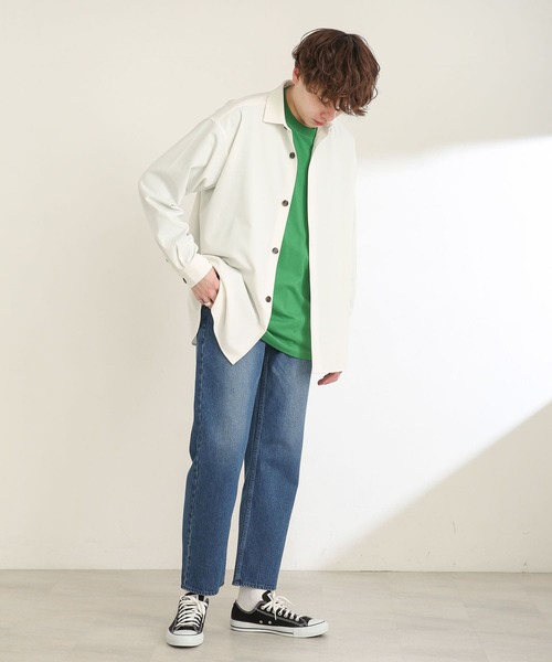 SENSE OF PLACE by URBAN RESEARCH(センスオブプレイスバイアーバンリサーチ)の「ヴィンテージデニムストレートパンツ(デニムパンツ・メンズ・ライトインディゴブルー/インディゴブルー・LARGE/MEDIUM)」の21枚目の写真