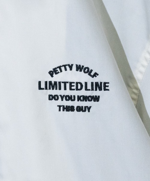 Limited Line Naive Magic(リミテッドラインナイーブマジック)の「【a】TCツイルバック刺繍 "PETTY WOLF"USED LIKE SWINGTOP(ブルゾン・メンズ・グリーン/チャコールグレー/アイボリー/ブルー/オレンジ・LARGE/MEDIUM)」の17枚目の写真