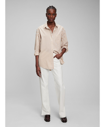 GAP | オーガニックコットン100% ビッグシャツ(シャツ/ブラウス)