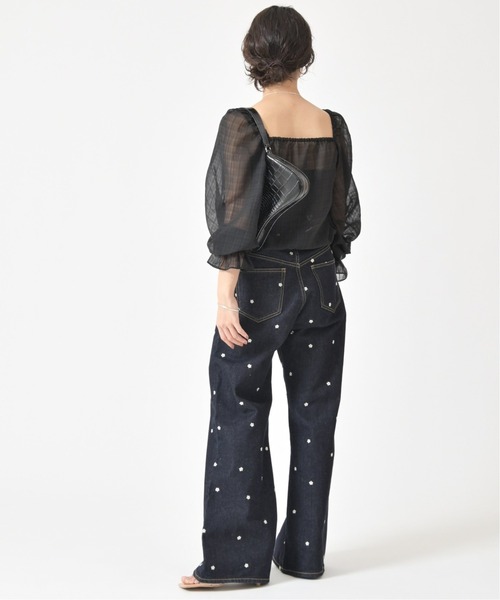 U by SPICK&SPAN（ユーバイスピックアンドスパン）の「カシュクールブラウス◆（シャツ/ブラウス・レディース・ホワイト/ブラック・FREE）」の8枚目の写真