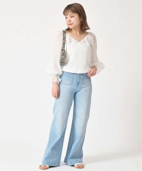 U by SPICK&SPAN（ユーバイスピックアンドスパン）の「カシュクールブラウス◆（シャツ/ブラウス・レディース・ホワイト/ブラック・FREE）」の22枚目の写真