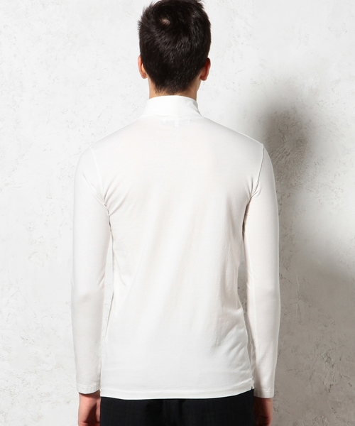 green label relaxing(グリーンレーベルリラクシング)の「MERCE/CO タートルネック L/S カットソー ◆(Tシャツ/カットソー・メンズ・ホワイト/ブラック・MEDIUM/SMALL/LARGE)」の7枚目の写真