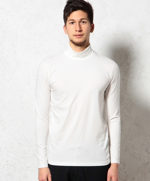 green label relaxing(グリーンレーベルリラクシング)の「MERCE/CO タートルネック L/S カットソー ◆(Tシャツ/カットソー・メンズ・ホワイト/ブラック・MEDIUM/SMALL/LARGE)」の8枚目の写真